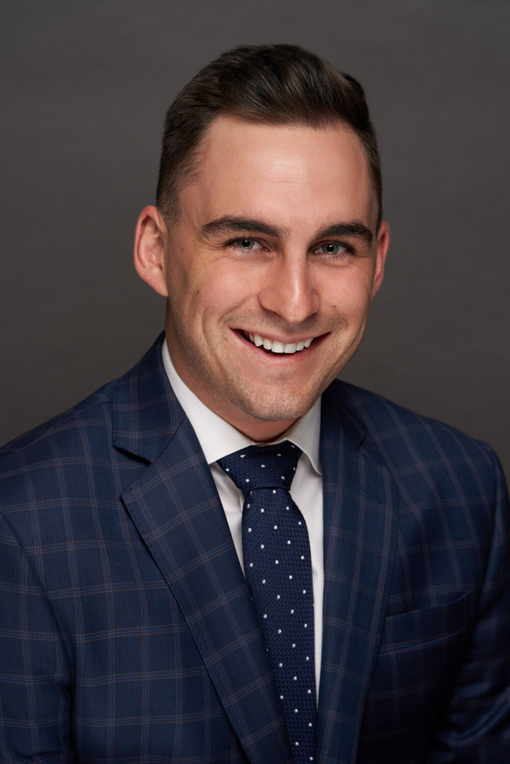 Corporate Headshot of businessman in studio